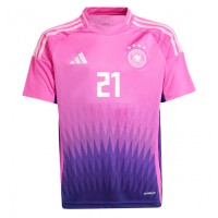 Nemecko Ilkay Gundogan #21 Vonkajší futbalový dres ME 2024 Krátky Rukáv